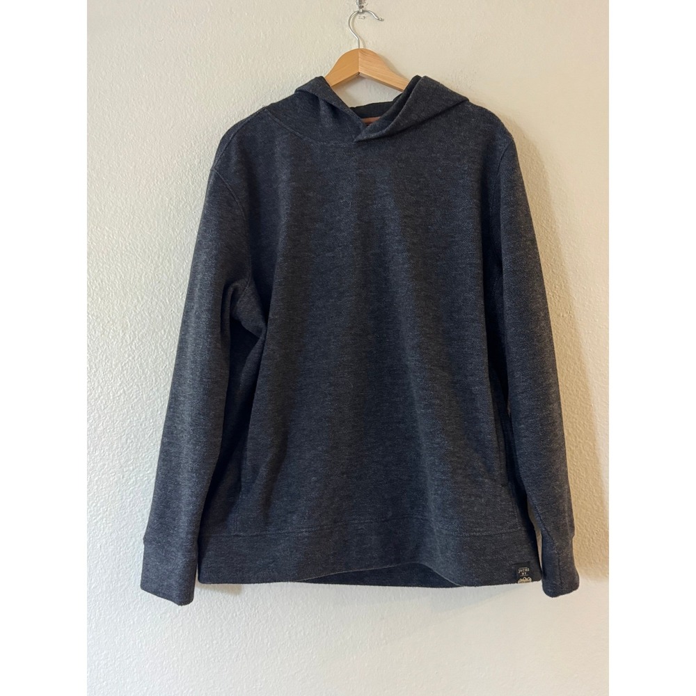 Jachs NY Mens Charcoal Gray Wool Blend Pullover Hoodie Sweater 1905580 Medium